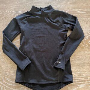 Girls DSG Black mockneck fleece lined long sleeve shirt size 8-9 outdoor
